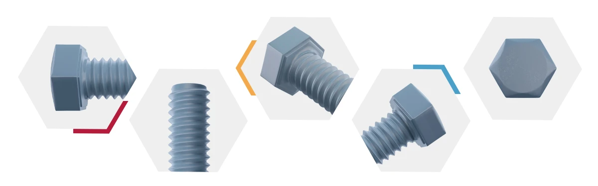 Coarse Thread Hex Bolt details