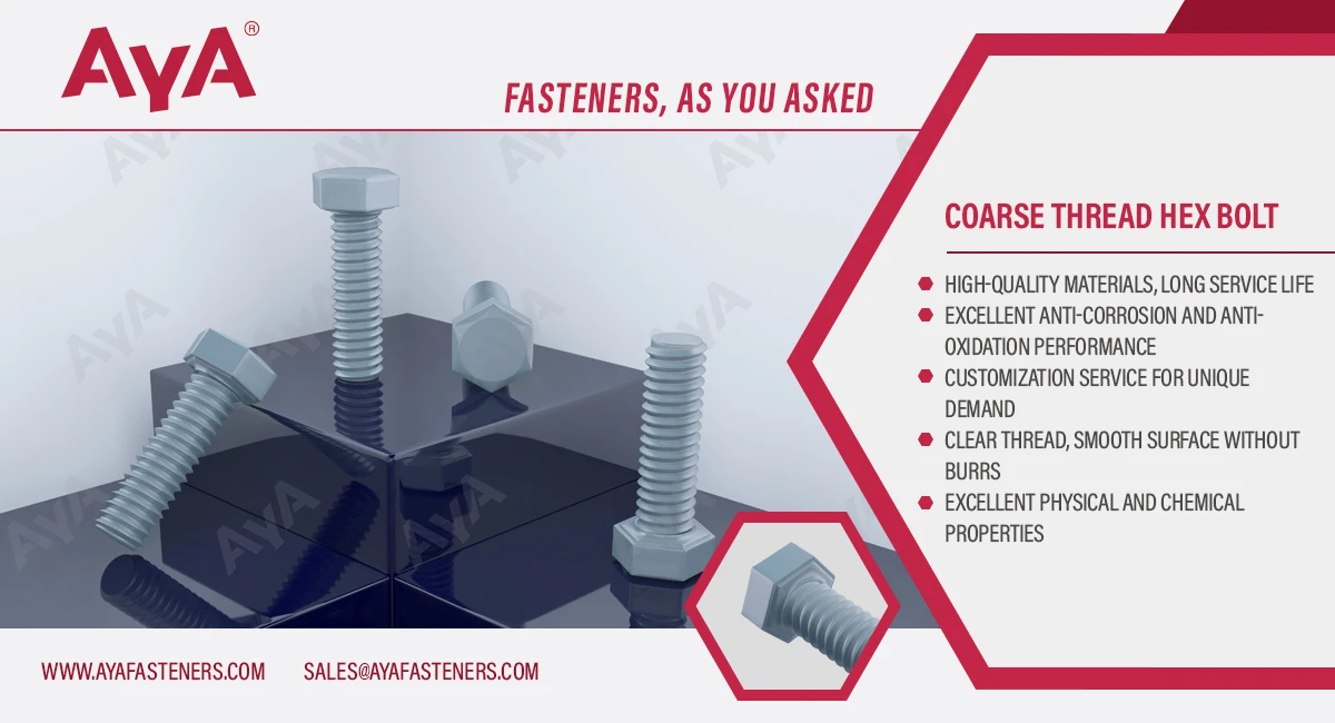 Coarse Thread Hex Bolt advantage