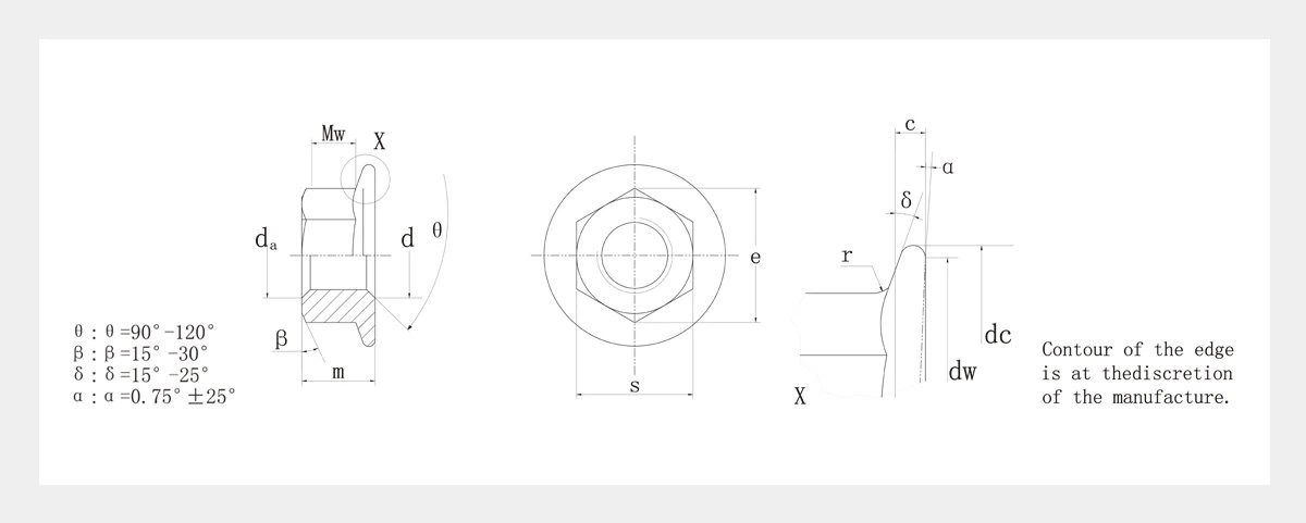 Stainless Steel Flange Nuts-ISO 4161-2D