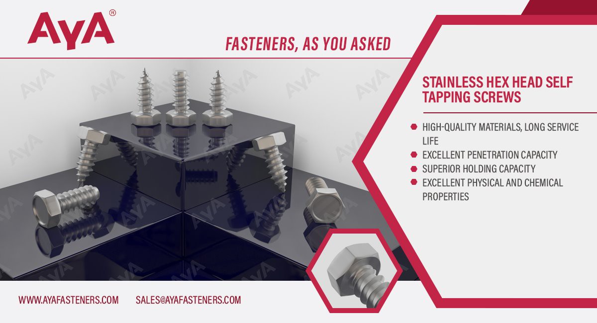 Stainless Hex Head Self Tapping Screws-ISO 1479-advanatage