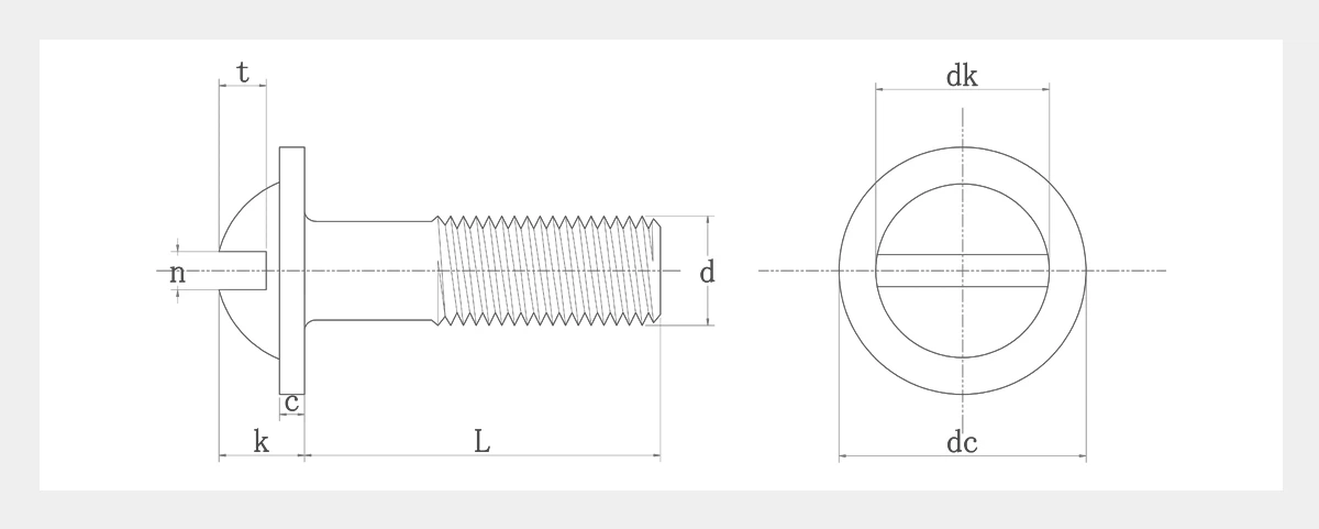 news-1-1 Round Head Machine Screw 2d